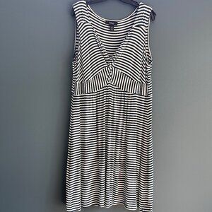 Style & Co Plus Size 2x Blue & White Stripped Summer Dress